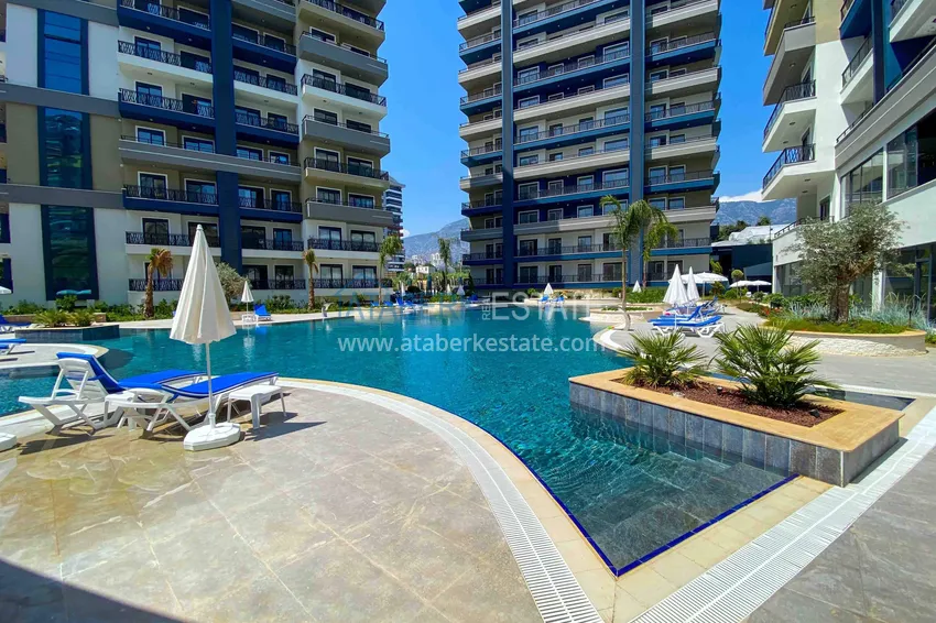 2+1 penthouse duplex in Mahmutlar — furniture, sea and mountain views, complex with hotel-level service 5 