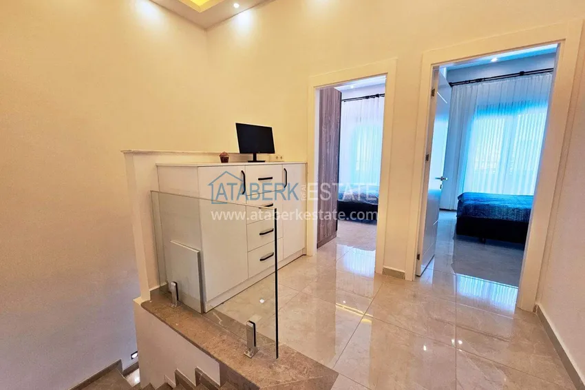Purchase  2+1 penthouse duplex in Mahmutlar — furniture, sea and mountain views, complex with hotel-level service 5 