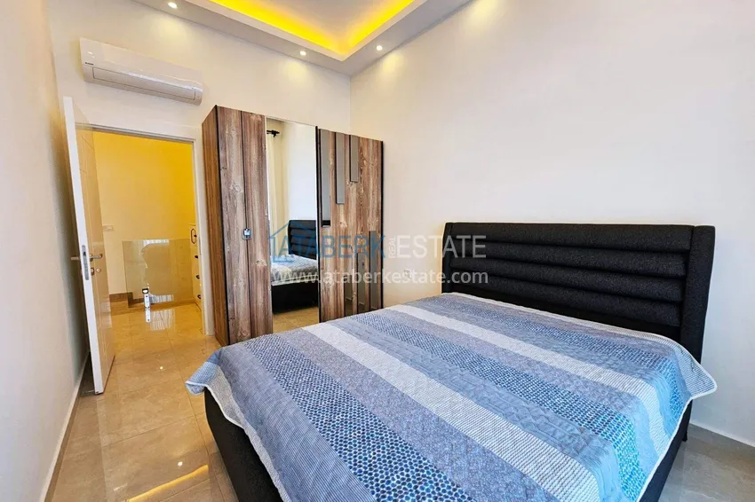 Purchase  2+1 penthouse duplex in Mahmutlar — furniture, sea and mountain views, complex with hotel-level service 7 