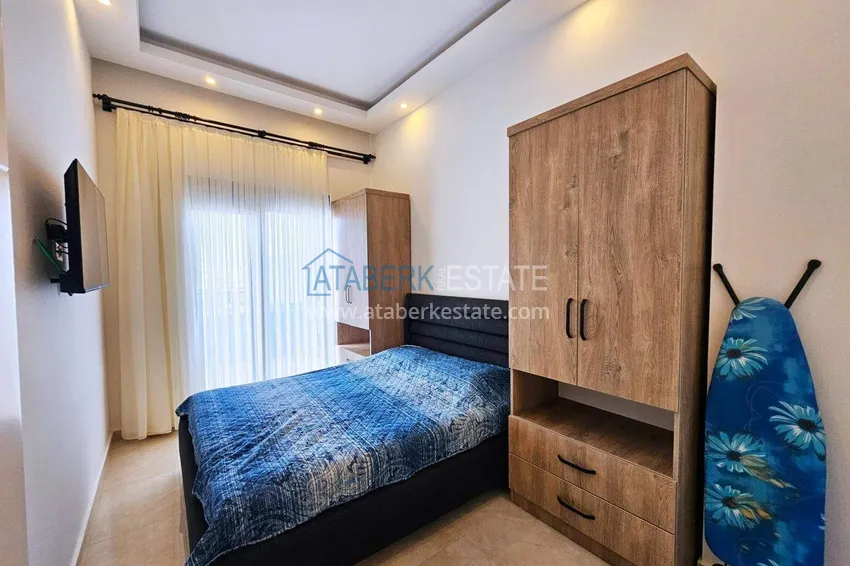 Purchase  2+1 penthouse duplex in Mahmutlar — furniture, sea and mountain views, complex with hotel-level service 8 