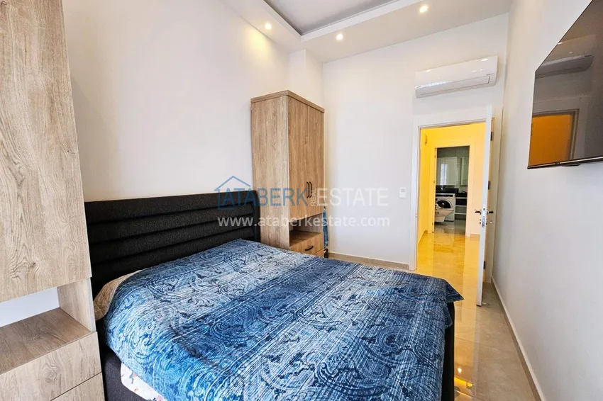 Purchase  2+1 penthouse duplex in Mahmutlar — furniture, sea and mountain views, complex with hotel-level service 9 