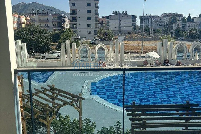 Purchase  1+1 apartment in Gazipasa - from owner, pool view, affordable price 14 