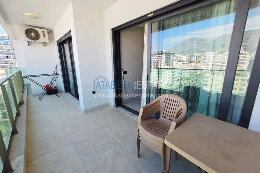 Purchase  2+1 apartment in Mahmutlar — furniture, mountain view, first coastline  15 