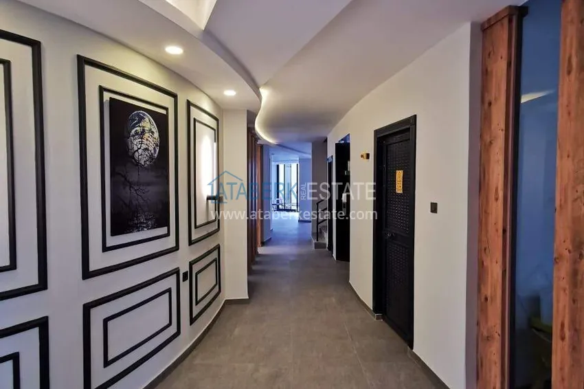 Apartment and penthouse in Tosmur - single price for two properties, 300 m from the sea  15 