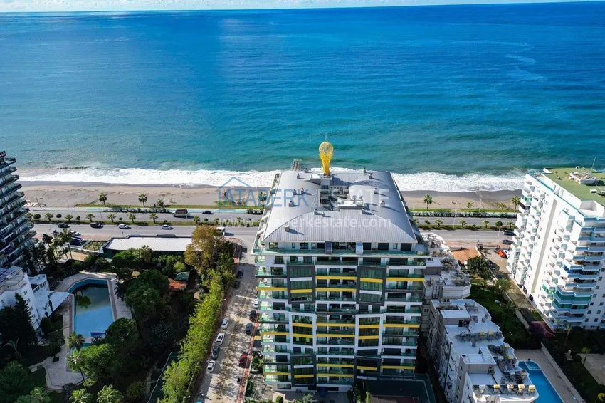 2+1 apartment in Mahmutlar — furniture, mountain view, first coastline  3 