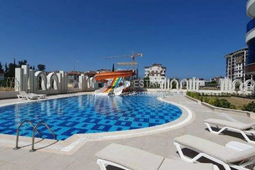 1+1 apartment in Gazipasa - from owner, pool view, affordable price 2 