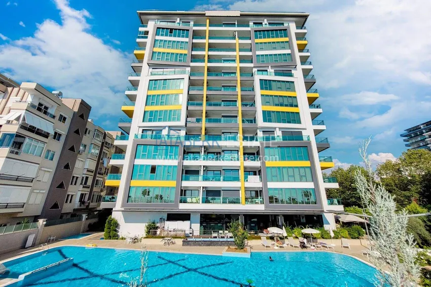 2+1 apartment in Mahmutlar — furniture, mountain view, first coastline  4 