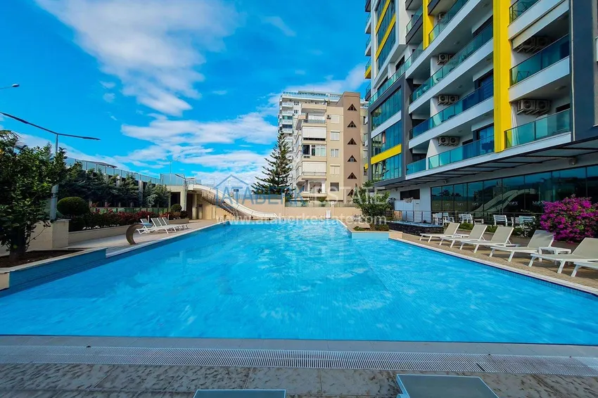 2+1 apartment in Mahmutlar — furniture, mountain view, first coastline  5 