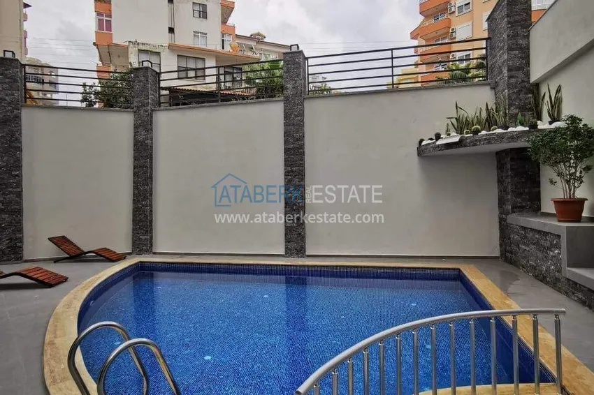Apartment and penthouse in Tosmur - single price for two properties, 300 m from the sea  3 