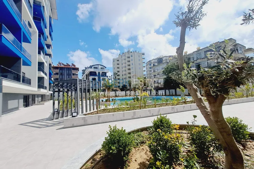 Two 1+1 apartments in the center of Alanya, Cleopatra beach area - fine finish, modern complex 3 