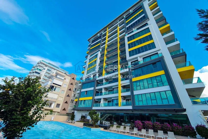 2+1 apartment in Mahmutlar — furniture, mountain view, first coastline  6 