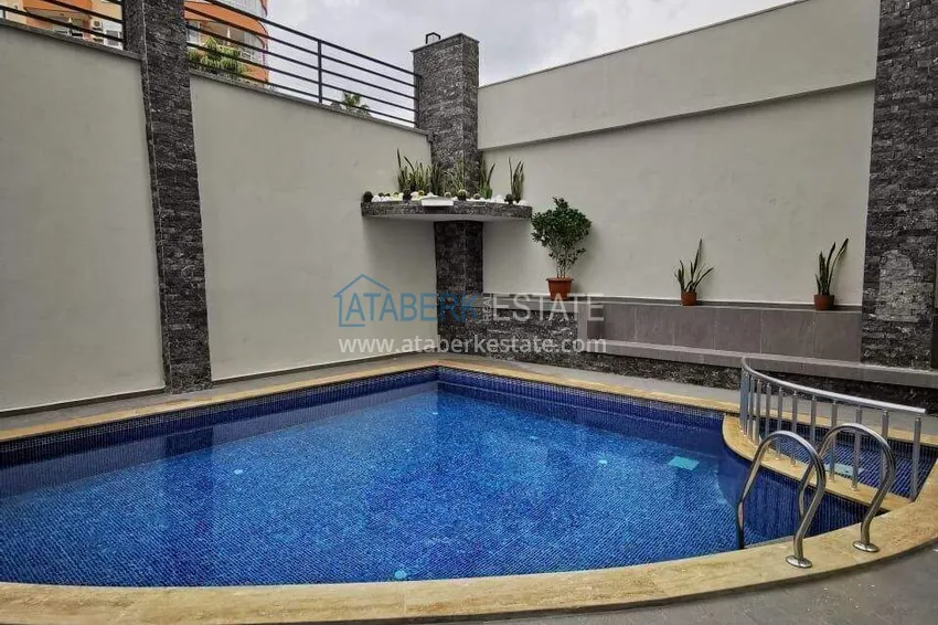 Apartment and penthouse in Tosmur - single price for two properties, 300 m from the sea  4 