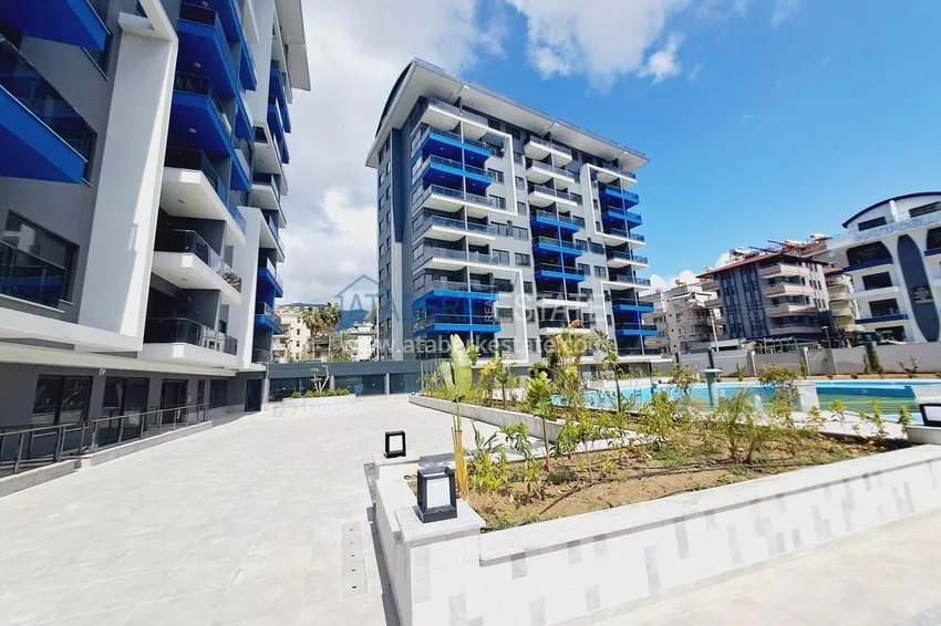 Two 1+1 apartments in the center of Alanya, Cleopatra beach area - fine finish, modern complex 5 
