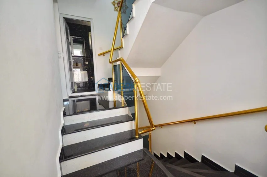 Purchase  Three-storey 3+2 villa in Kargicak - sea view, furniture, surrounded by greenery 11 