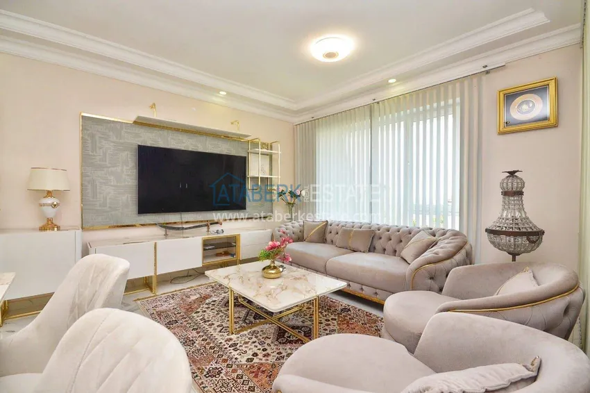 Purchase  Three-storey 3+2 villa in Kargicak - sea view, furniture, surrounded by greenery 2 