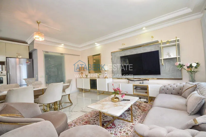 Purchase  Three-storey 3+2 villa in Kargicak - sea view, furniture, surrounded by greenery 3 
