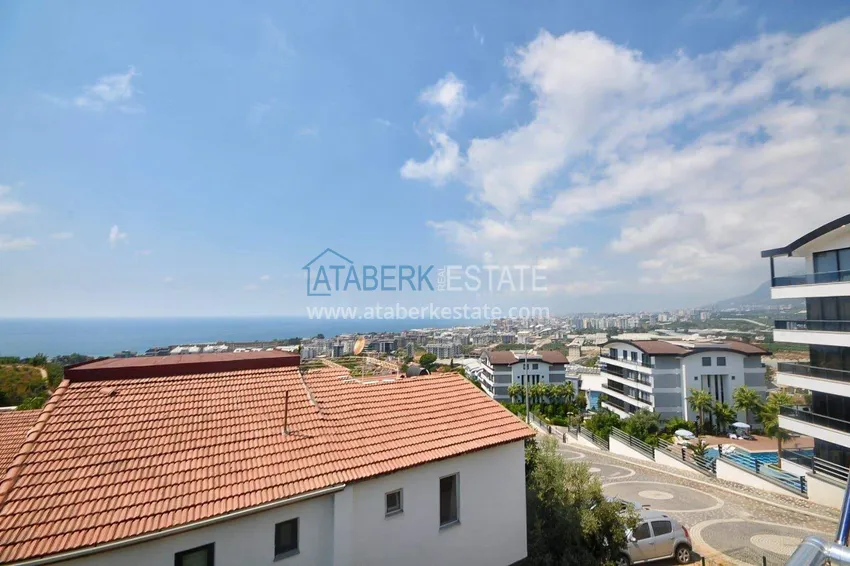 Purchase  Three-storey 3+2 villa in Kargicak - sea view, furniture, surrounded by greenery 30 