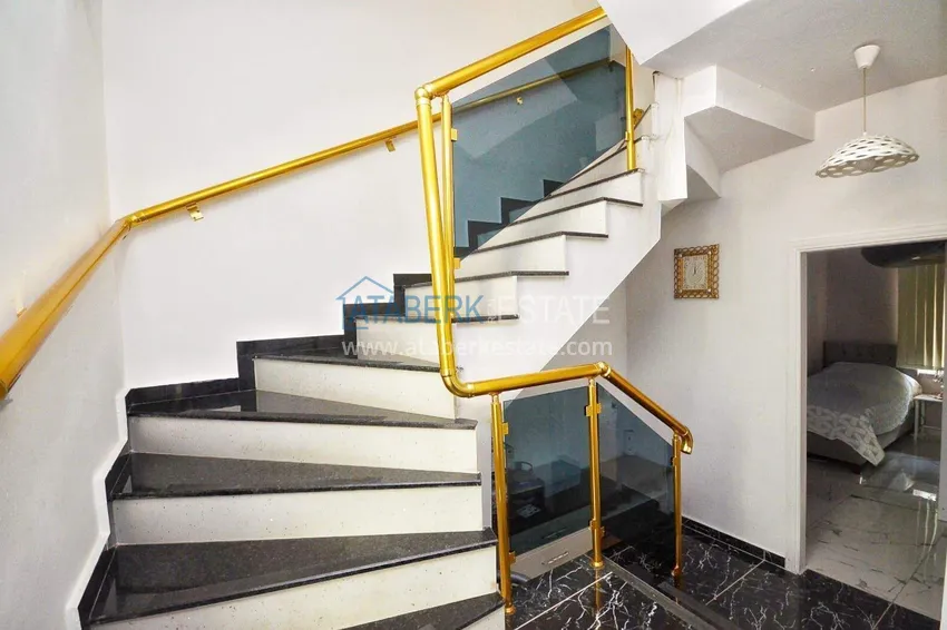 Purchase  Three-storey 3+2 villa in Kargicak - sea view, furniture, surrounded by greenery 8 
