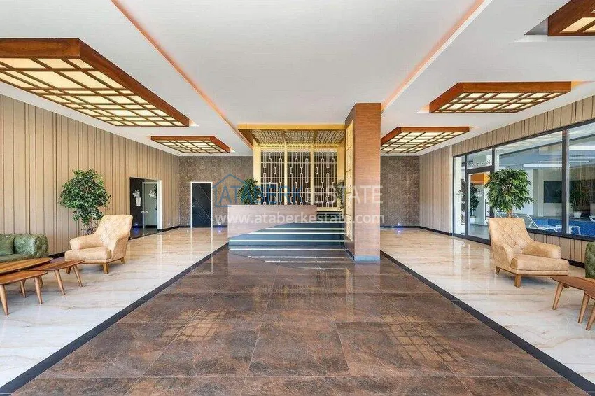 2+1 apartment in Avsallar — furniture, residence with hotel-level service 9 