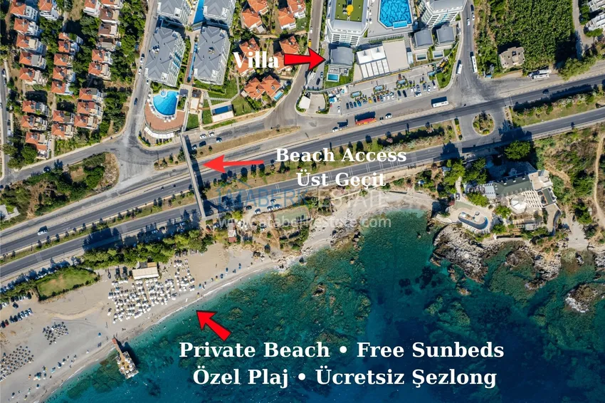 Ultra-luxury beachfront villa in Kargicak — citizenship property in Alanya 16 