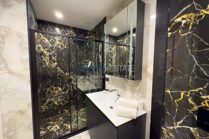 Spacious 1+1 apartment in Turkler — 80 m2 furnished by the owner, premium resort 78 