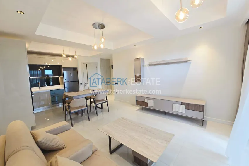 Purchase  Spacious 1+1 apartment in Turkler — 80 m2 furnished by the owner, premium resort 8 