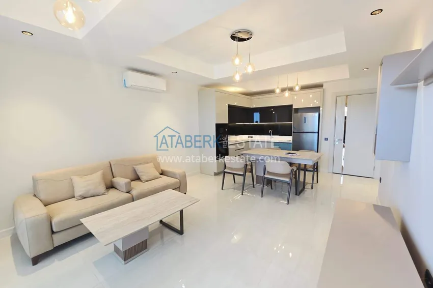 Purchase  Spacious 1+1 apartment in Turkler — 80 m2 furnished by the owner, premium resort 9 