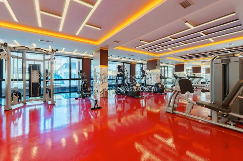 1+1 panoramic apartment in the center of Mahmutlar - luxury furniture, the sea within walking distance 17 