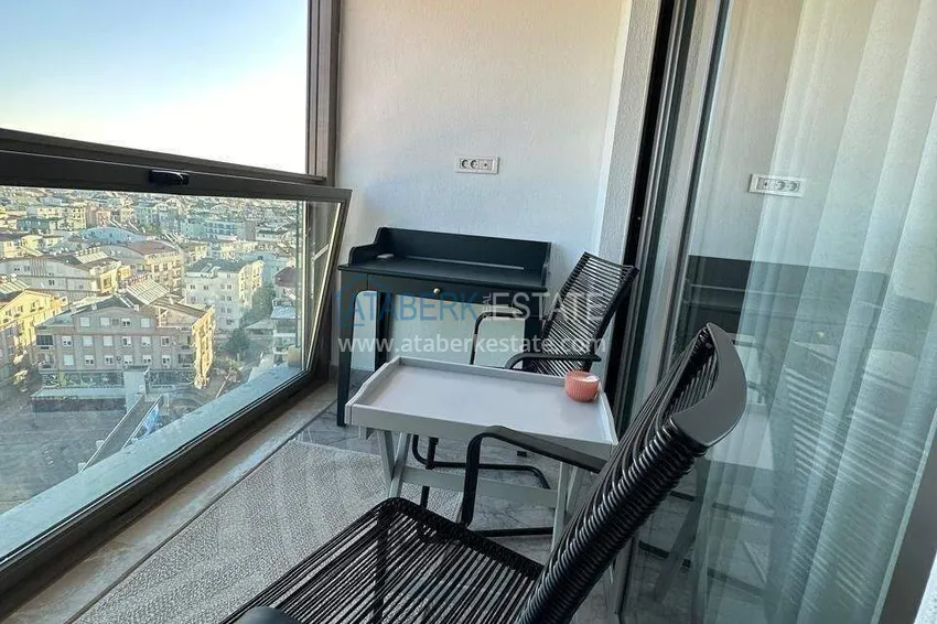 Purchase  1+1 apartment in Antalya, Kepez district — furniture, modern residence, directly from the owner  8 