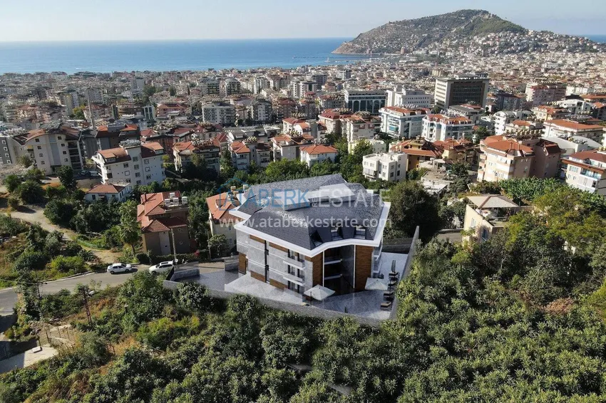 Duplex apartments in the new ultra-luxury residence project in Alanya, Hasbahce district 1 