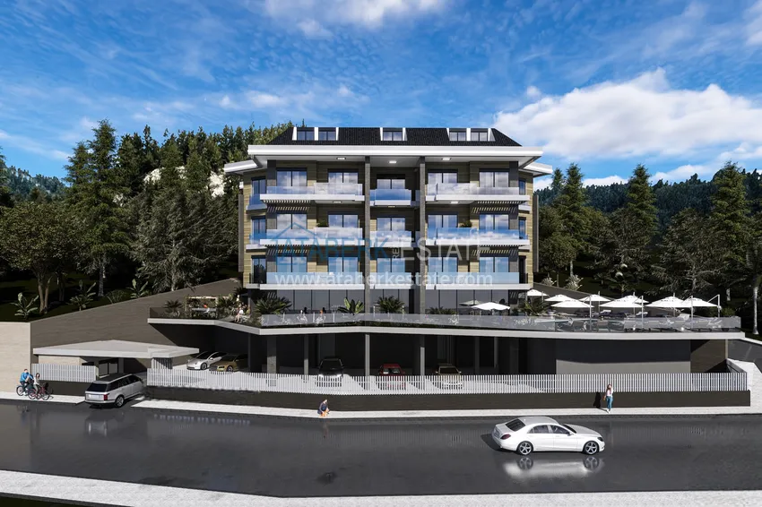 Duplex apartments in the new ultra-luxury residence project in Alanya, Hasbahce district 4 