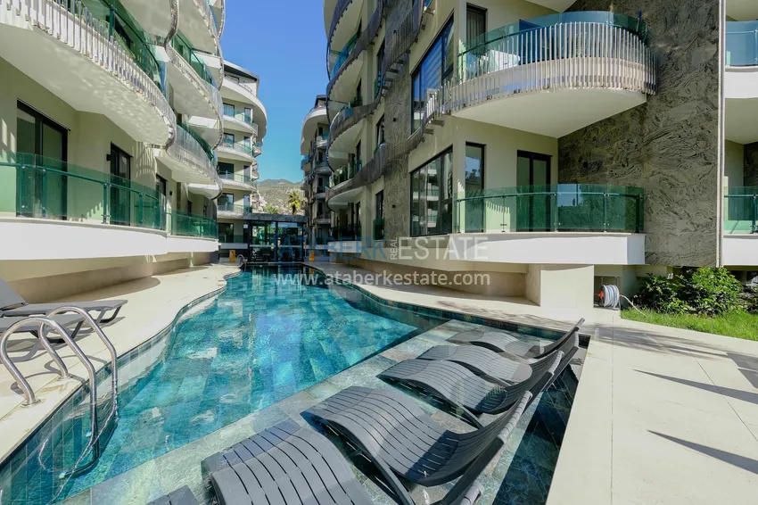 Stylish 1+1 apartment in the center of Alanya, Keykubat beach area — 150 meters 4 