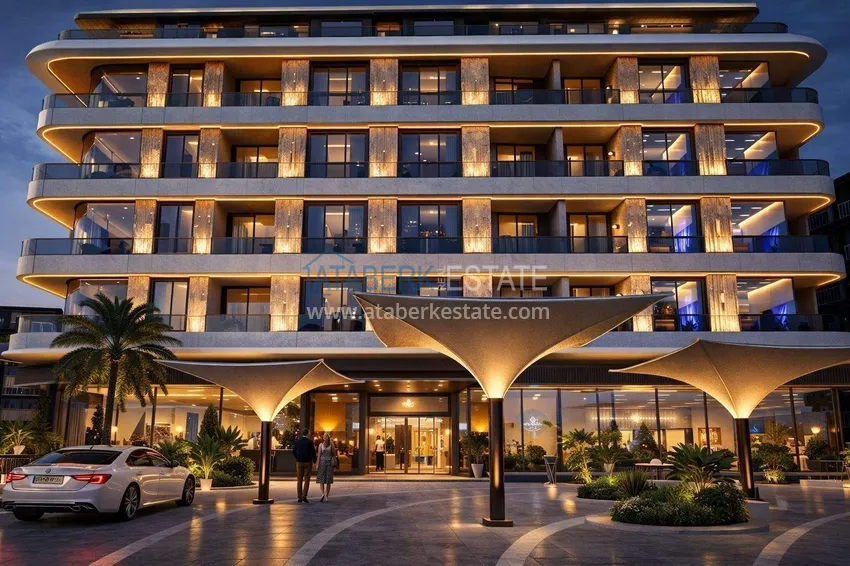 Premium real estate in Alanya from the developer - a new project on the beachfront in Oba  6 