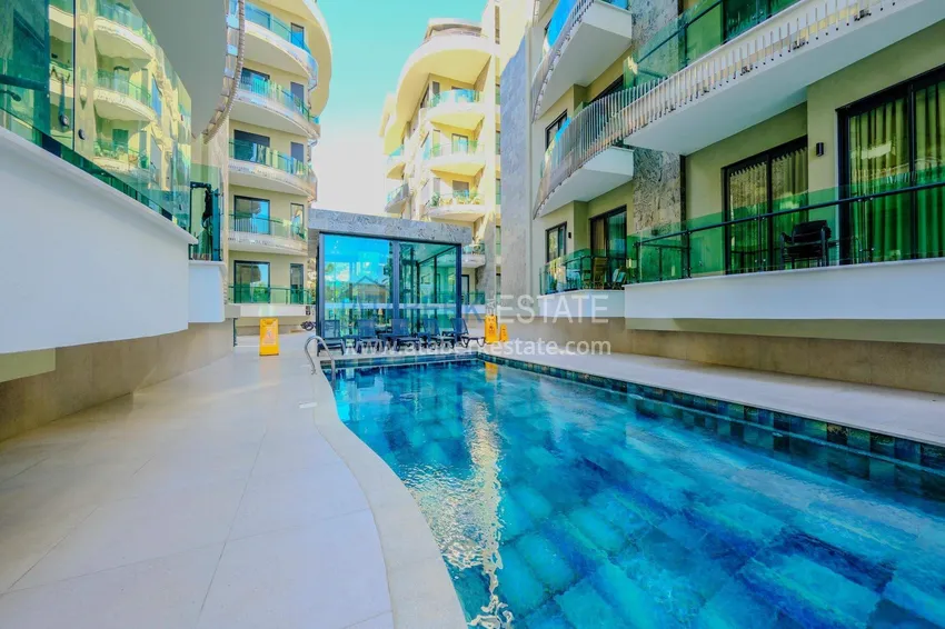 Stylish 1+1 apartment in the center of Alanya, Keykubat beach area — 150 meters 6 