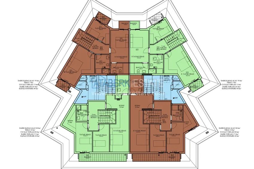Buy cheap Duplex apartments in the new ultra-luxury residence project in Alanya, Hasbahce district 3 