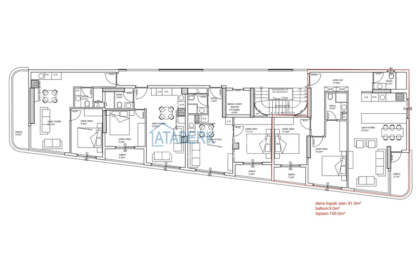 Buy cheap Premium real estate in Alanya from the developer - a new project on the beachfront in Oba  1 