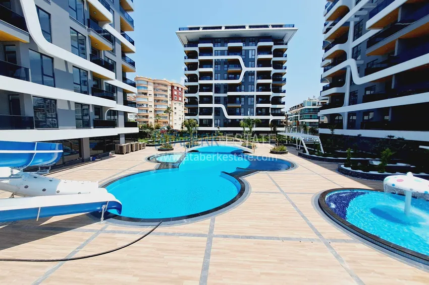 1+1 furnished apartment in Alanya, Tosmur district - premium complex, 245 meters from the sea 1 