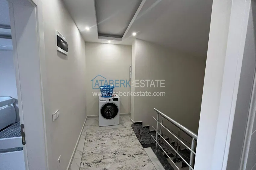Purchase  Real estate in Alanya for a residence permit - 5+1 duplex with a separate kitchen and mountain views in the Oba area  12 
