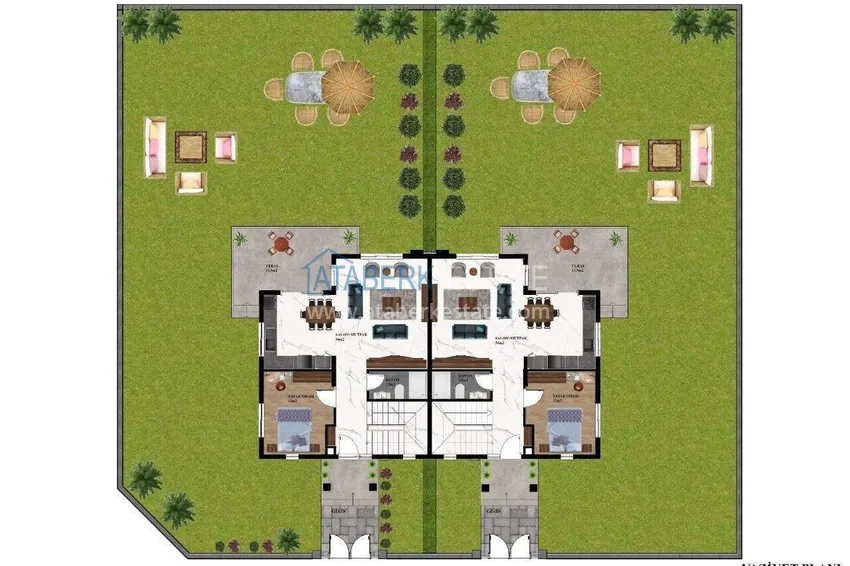 Buy cheap 3+1 villa in Kargicak - designer renovation, private area  1 