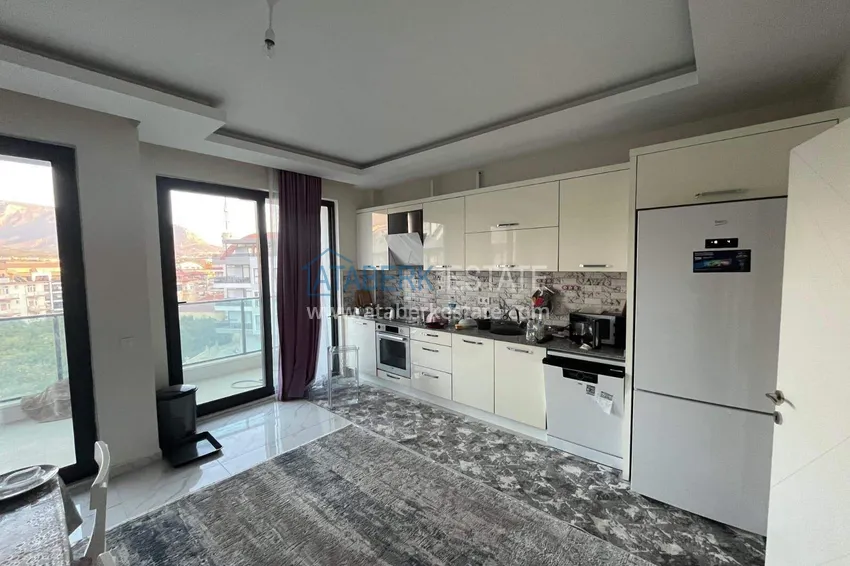 Purchase  Real estate in Alanya for a residence permit - 5+1 duplex with a separate kitchen and mountain views in the Oba area  3 