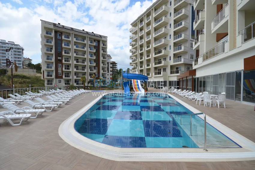 Duplex penthouse in Alanya, Avsallar district - 3+1 with furniture and sea view  4 