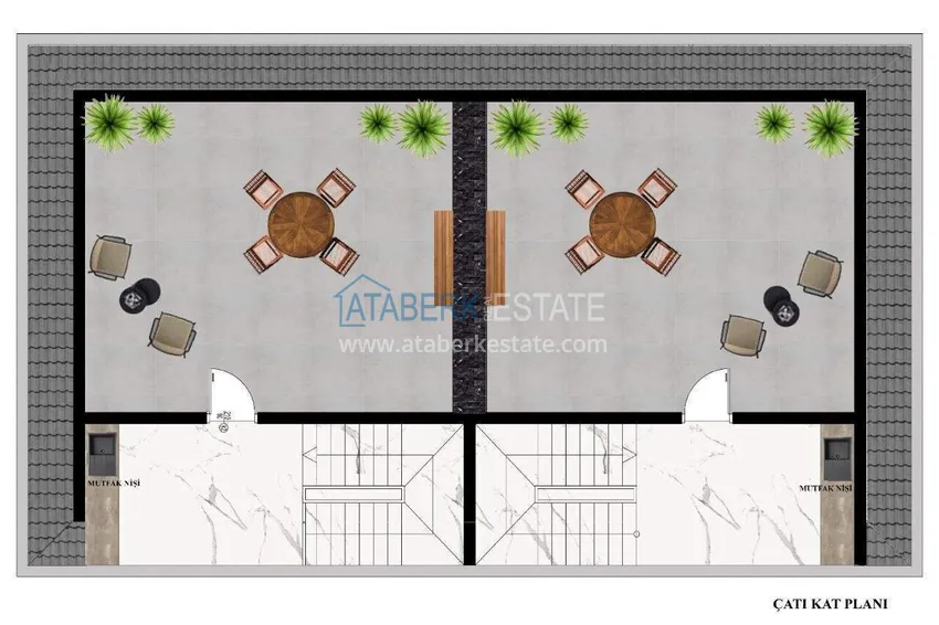 Buy cheap 3+1 villa in Kargicak - designer renovation, private area  4 