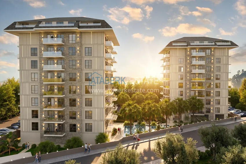 New off-plan residential project in the center of Alanya, Cleopatra Beach area - winter promotion: installments up to 2.5 years 6