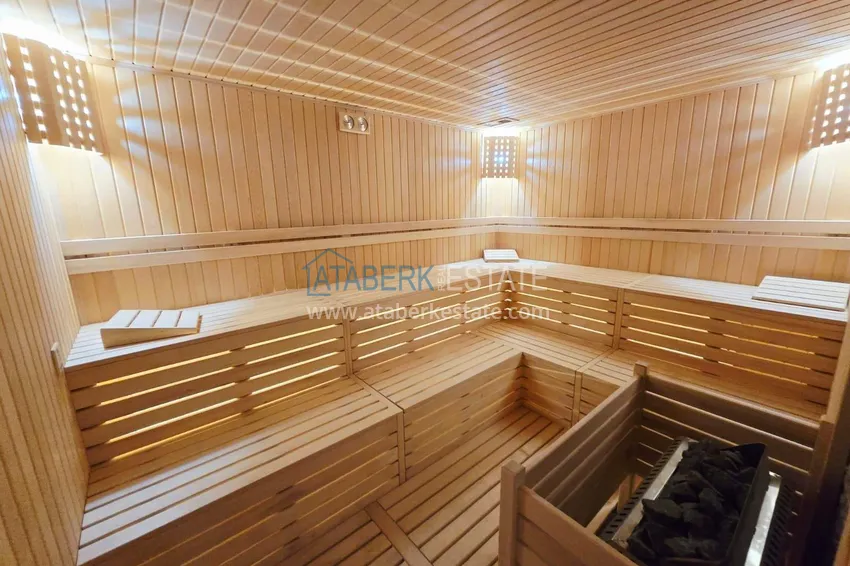 1+1 apartment in Alanya with sea view in Kargicak 11 