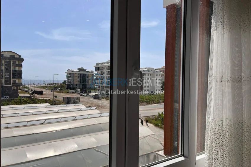 Purchase  1+1 apartment in Alanya with sea view in Kargicak 12 