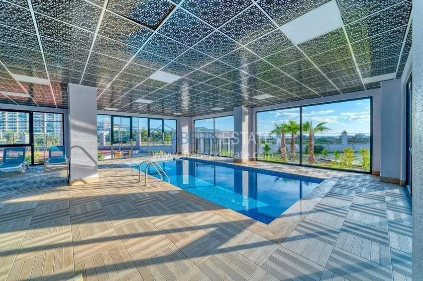 1+1 apartment with sea view in Mahmutlar  14 