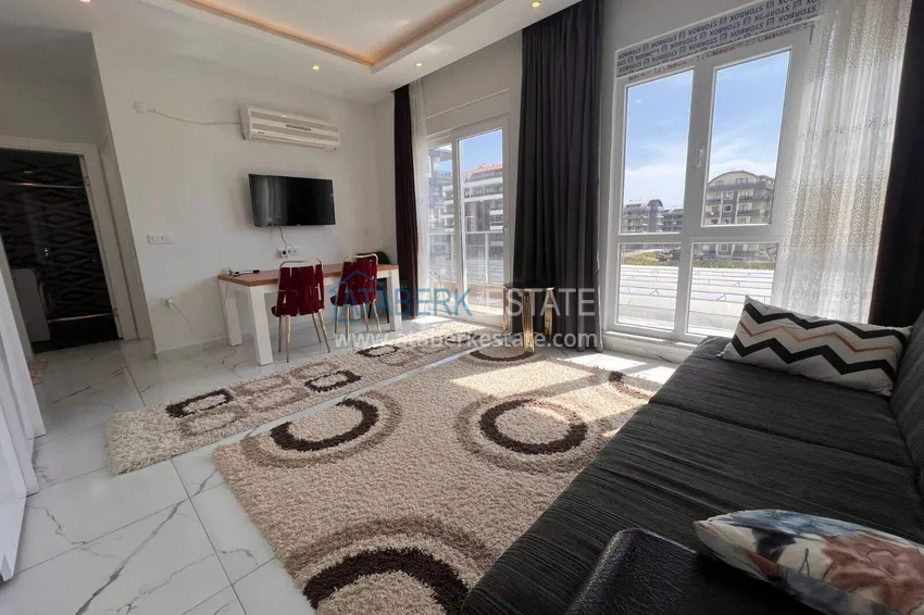 Purchase  1+1 apartment in Alanya with sea view in Kargicak 3 