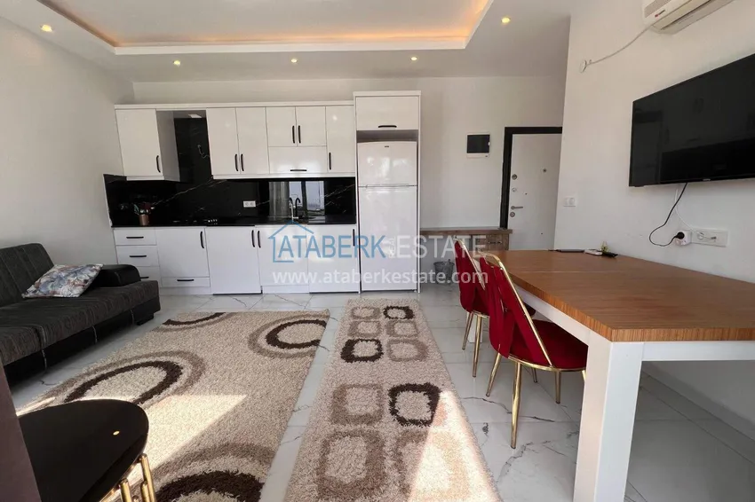 Purchase  1+1 apartment in Alanya with sea view in Kargicak 4 