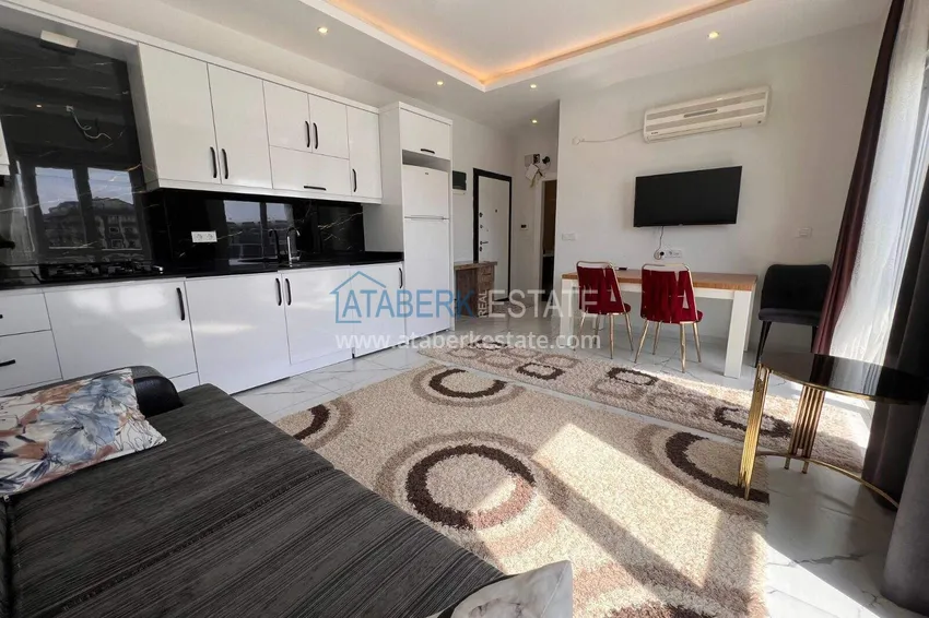 Purchase  1+1 apartment in Alanya with sea view in Kargicak 5 