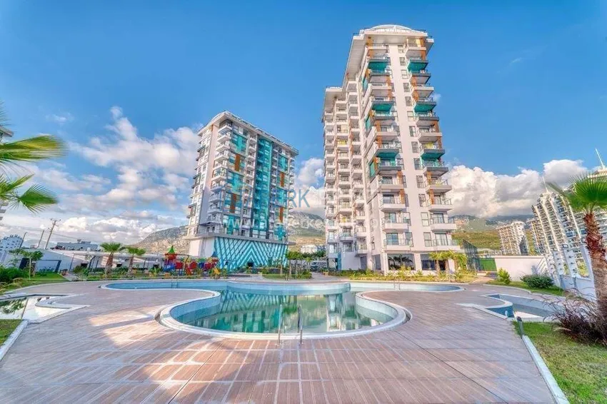 1+1 apartment with sea view in Mahmutlar  7 